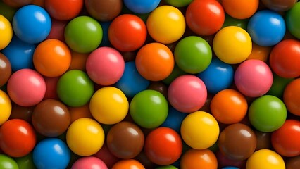 Obraz premium Vibrant candy background, perfect for playful designs and fun projects