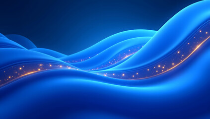 Abstract technology background with dynamic blue lines