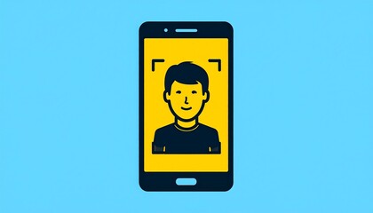 Smartphone with face recognition
