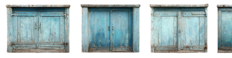 Aged Teal Doors