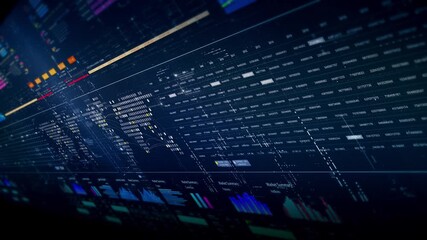 Dynamic data visuals for business info graphics, animated charts, and data-driven insights for a business meeting mock-up. Explore the world of trading, stock exchanges, and crypto - Powered by Adobe