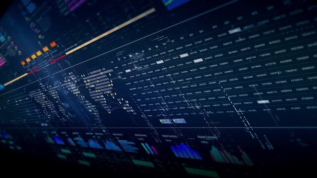 Dynamic data visuals for business info graphics, animated charts, and data-driven insights for a business meeting mock-up. Explore the world of trading, stock exchanges, and crypto - Powered by Adobe