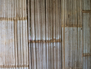 Old bamboo wall texture background. Abstract background and texture for design.