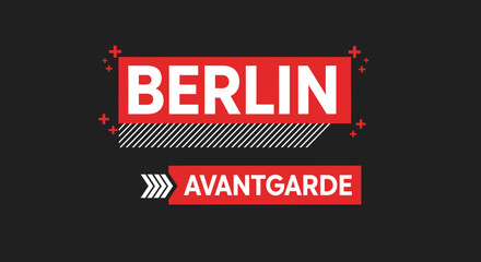 Obraz premium Berlin Avantgarde Graphic Design Style