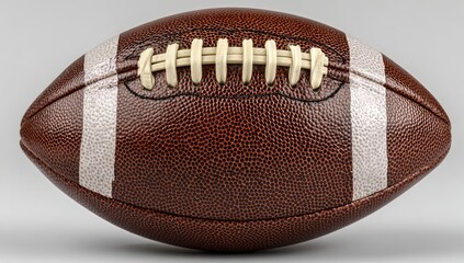 Close-up of a brown leather American football (2)