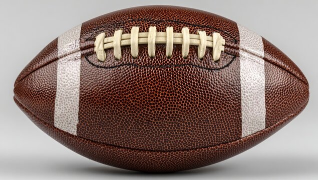 Close-up of a brown leather American football (2)