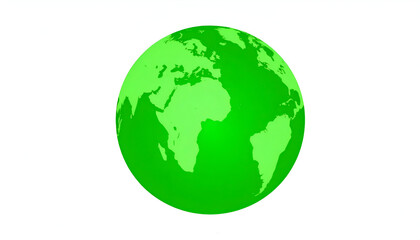Green Earth Globe with Eco Concept.
