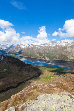 Pristine alpine lakes, Val di Fex, Switzerland