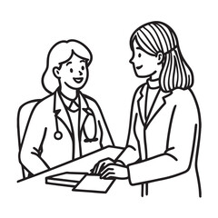 Fototapeta premium doctor and patient