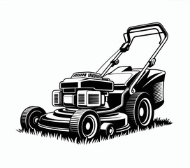 green tractor isolated