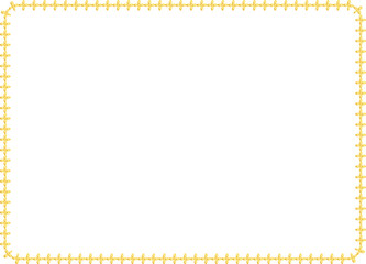 Gold square vintage frame