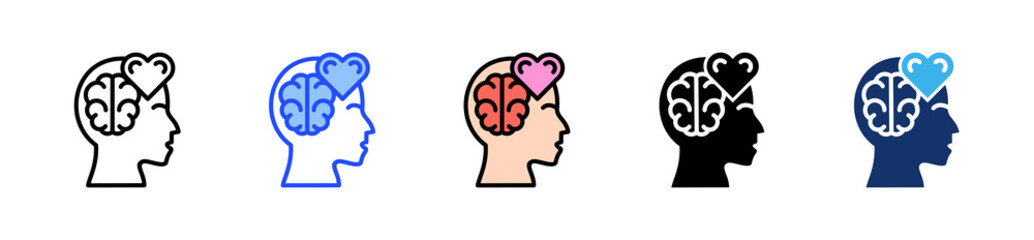 Dynamic Mind Icon Collection With Multiple Styles