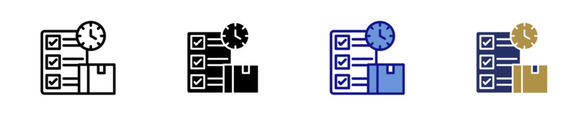 Project Delivery  Icon Set Multiple Style Collection