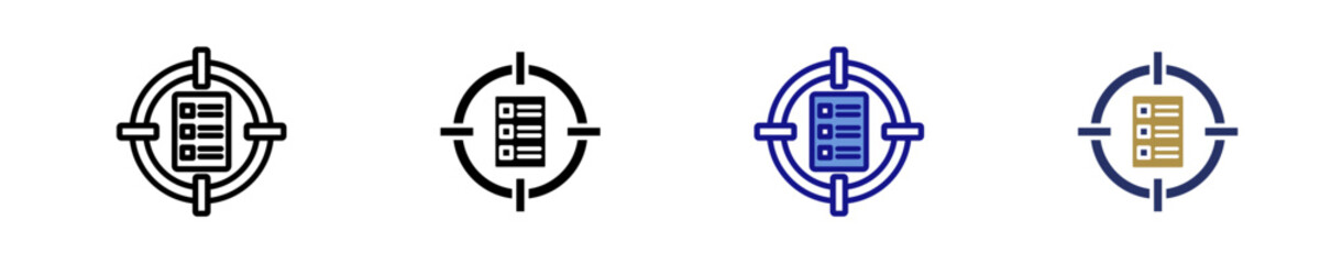 Project Scope  Icon Set Multiple Style Collection