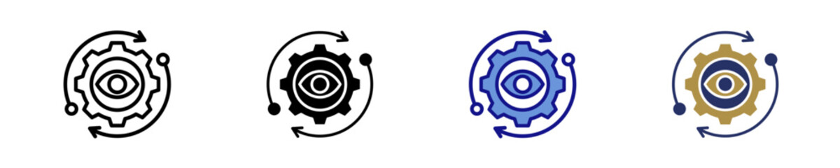 Execution Monitor  Icon Set Multiple Style Collection