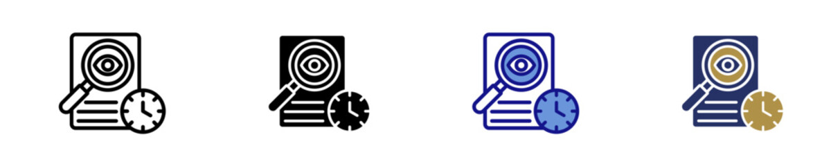 Resource Tracker  Icon Set Multiple Style Collection