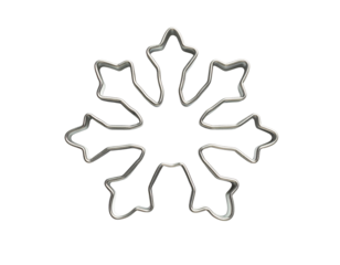 christmas snowflake isolated on white