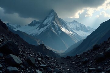 Mountains of dark coal, stark contrast, gritty detail, sub-bituminous, fuel, coal stock