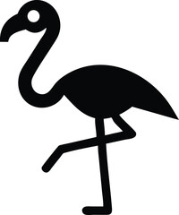 Flamingo One Leg Vector