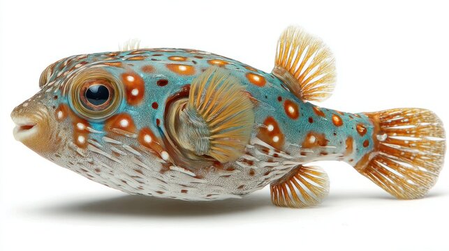 Vibrant Puffer Fish Profile