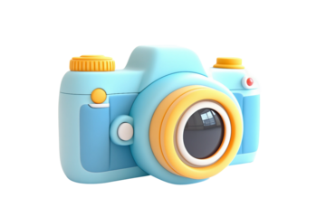 Classic camera icon isolated on transparent background