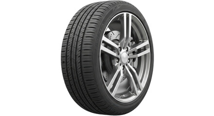 Obraz premium Isolated Car Tire