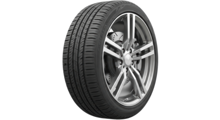 Isolated Car Tire