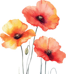 Vibrant tropical floral arrangement with lush green leaves and exotic flowers