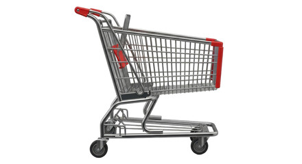 Isolated shopping cart