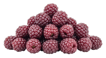 Isolated Pile of Raspberry