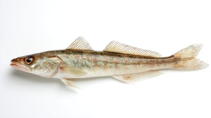 Freshwater Perch like Fish Isolated on Clean White Background Studio Shot