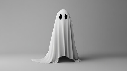 Spooky Ghost Figure, Halloween Costume, Sheet Ghost.
