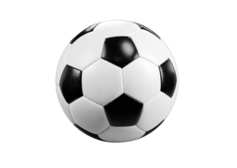 Black and white soccer ball