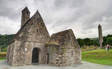 Fototapeta premium Glendalough dans le parc national des Wicklow Mountains en Irlande
