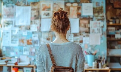 Collage of journaling concept, depicting the therapeutic process of expressing thoughts and emotions on paper, offering insight into self-reflection and mindfulness, Generative AI