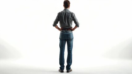 Male figure posed confidently with crossed arms.