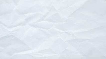 Abstract white crumpled and creased recycle paper texture background