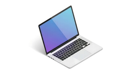 laptop computer isolated on white