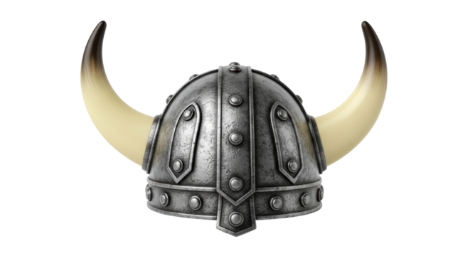 Isolated Viking helmet