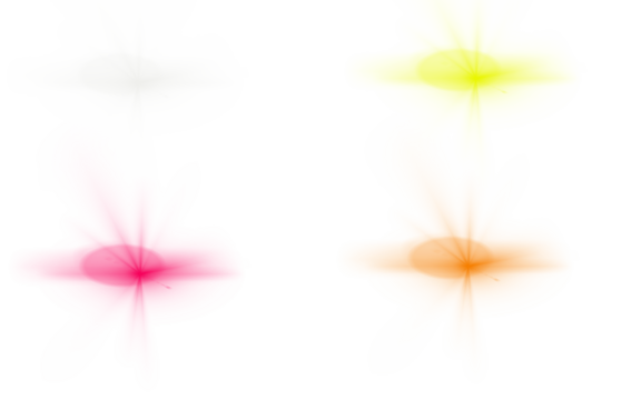 Light Flares PNG Bright Color Glow Effect