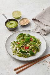 Thai pesto with glass noodles