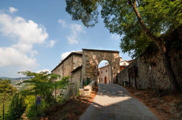 Castle of Brandola di Polinago; Modena Italia - Arch of entrance.