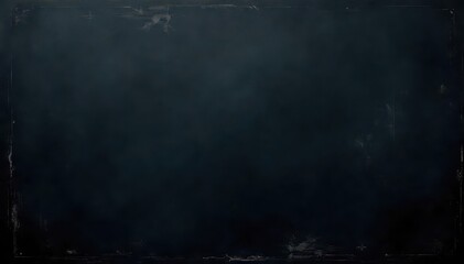 Deep black chalkboard; distressed, aged surface , grunge texture, dark background