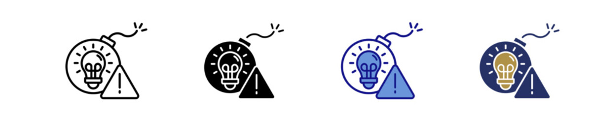 Disruptive Idea  Icon Set Multiple Style Collection