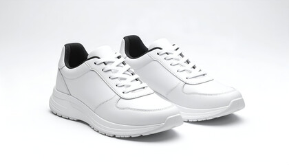White Sneakers with Studio Shot.