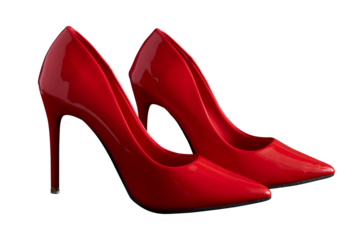 side view of elegance high heels isolated