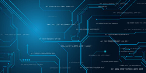 abstract technology number code background