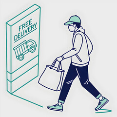 isolated vector illustration of light gree blue