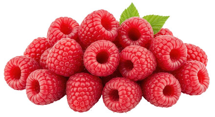 Isolated Raspberries