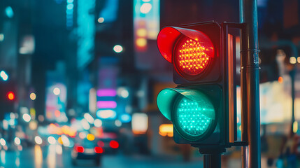 Traditional Chinese Red Lantern Lights at Night Background,generative ai	